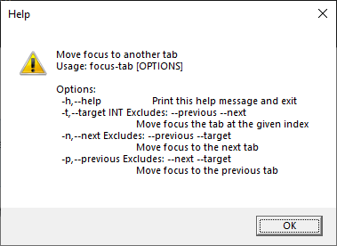 Windows Terminal Help - Focus Tab