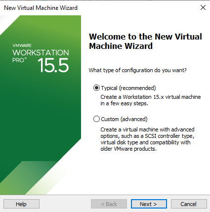 New Virtual Machine Wizard