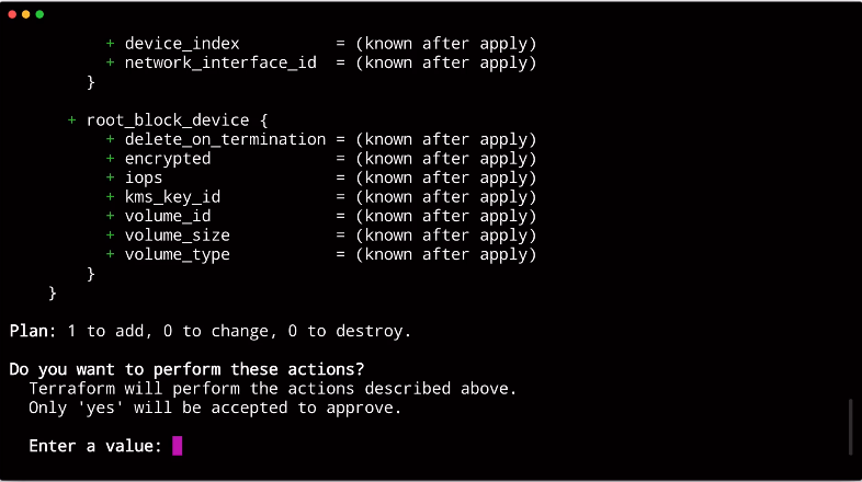 Confirm Your Terraform Plan